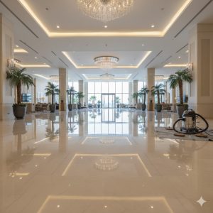 Taşkınlar Mermer Silim ekibi traverten silim makinesi ile çalışırken