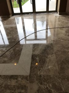 İş merkezi girişi mermer silim ve parlatma - Antalya Taşkınlar Mermer Silim