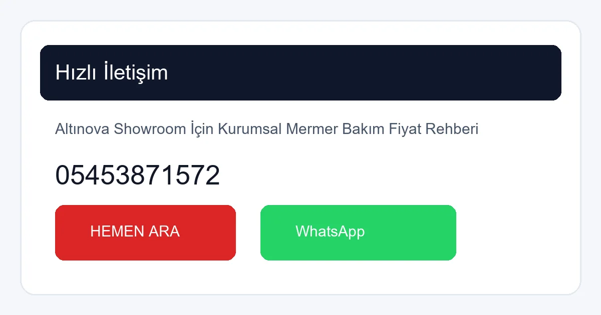 Altınova Mermer Bakım Teklifi İsteyin