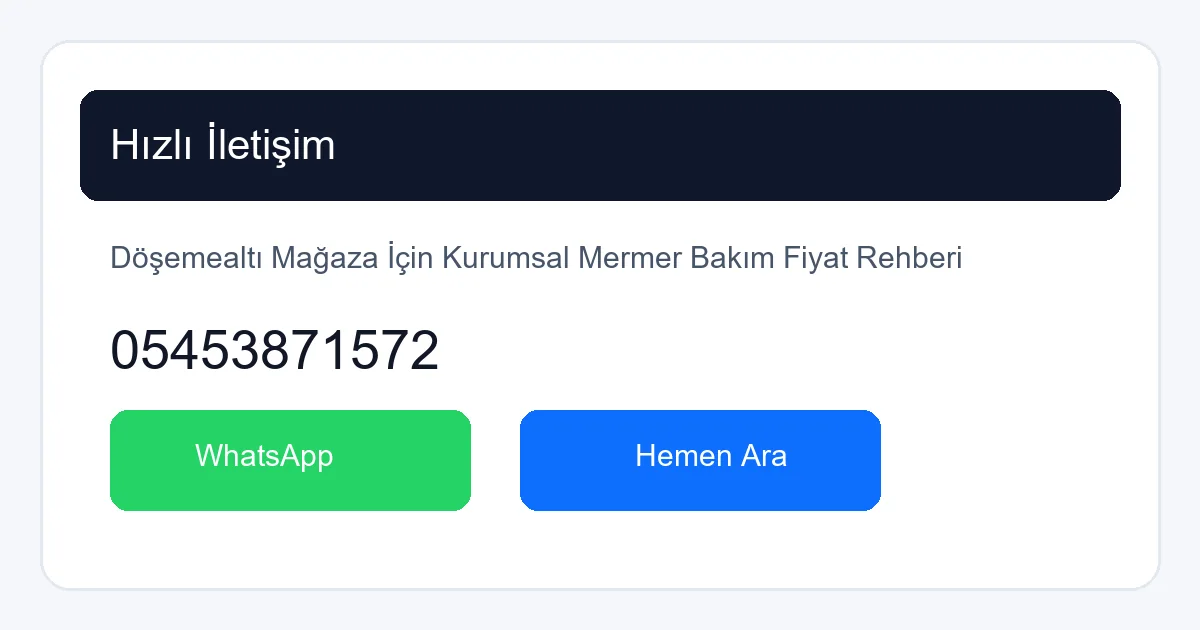 Antalya Mermer Cila Hizmetleri İçin Hemen Teklif Alın