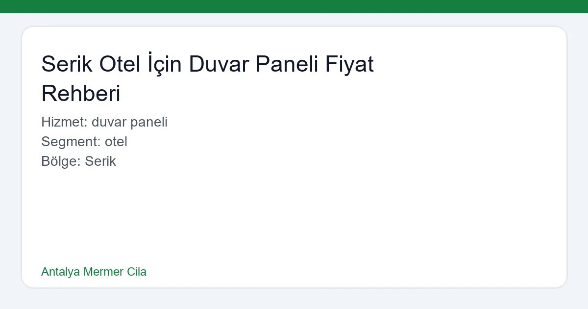 Serik'teki lüks bir otelin lobisinde parlayan mermer duvar panelleri